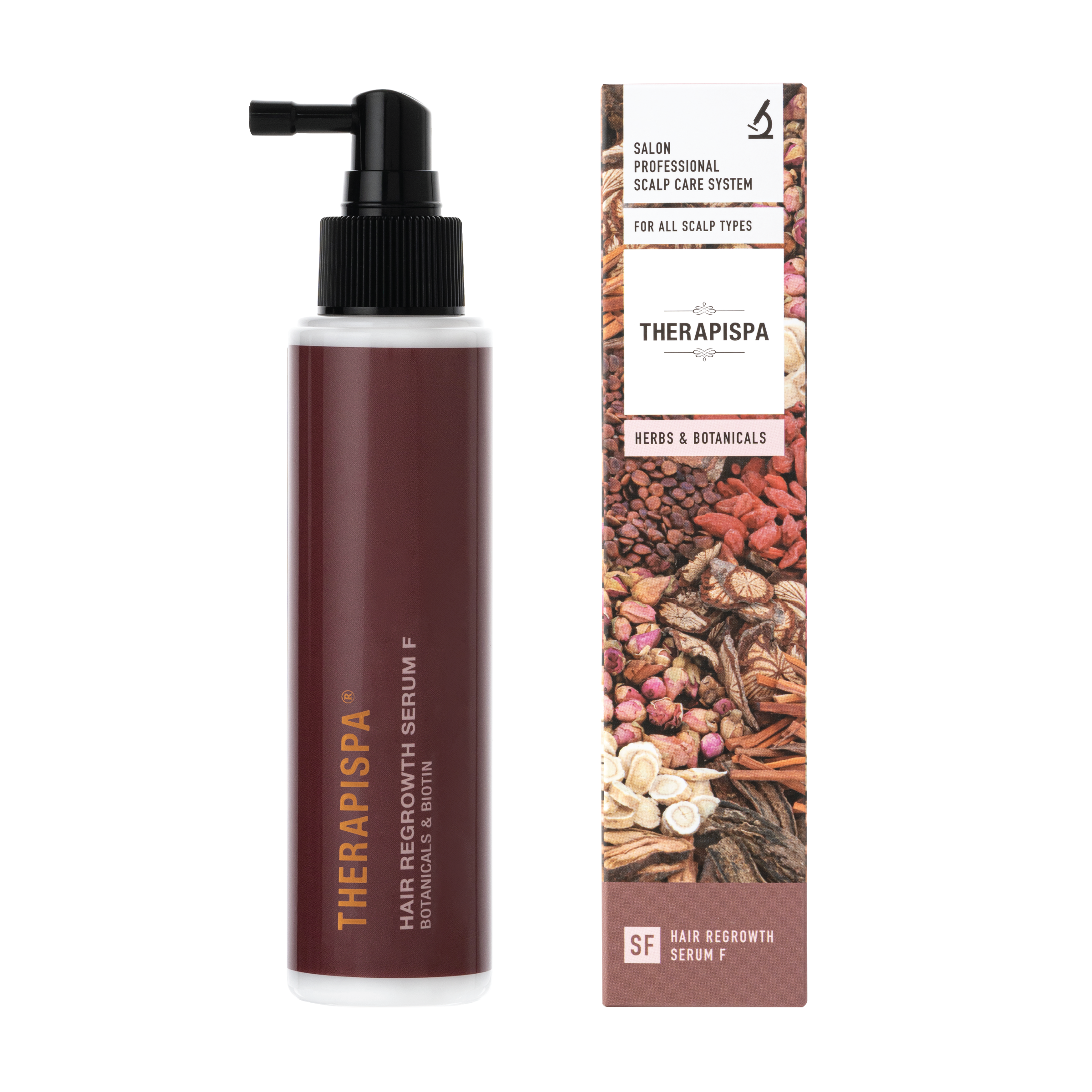 Hair Regrowth Serum F / Herbs & Vitamin B7 (Biotin)