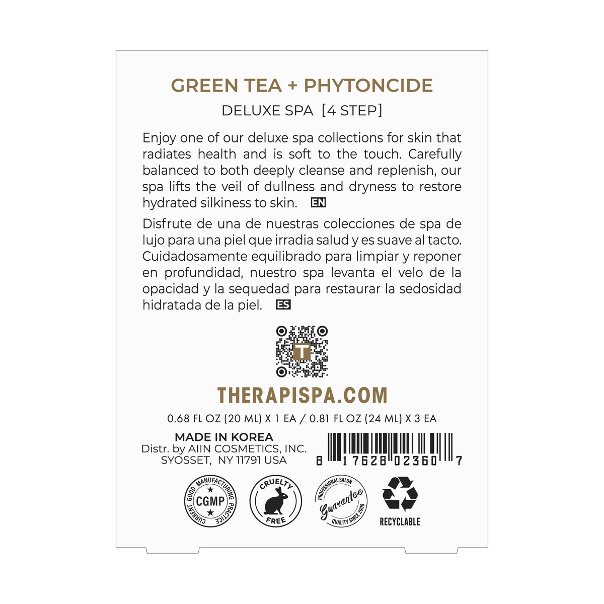 Deluxe Spa Kit / Green Tea + Phytoncide