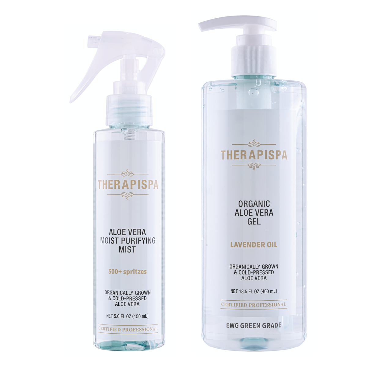Organic Aloe Vera Sanitizing &amp; Moisturizing / Bundle