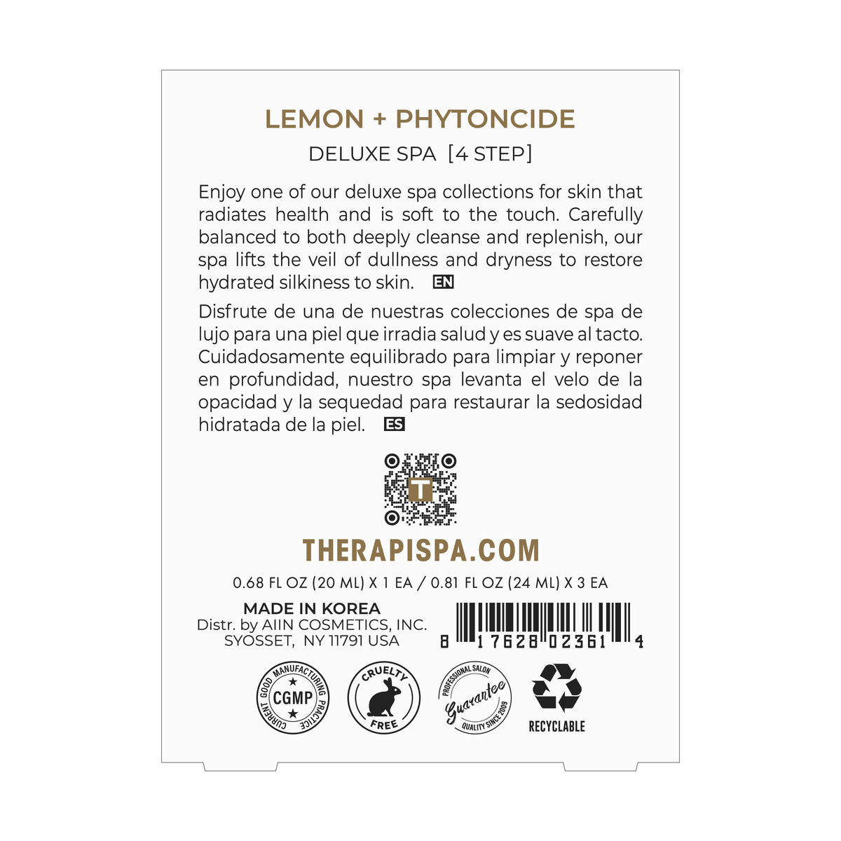 Deluxe Spa Kit / Lemon + Phytoncide