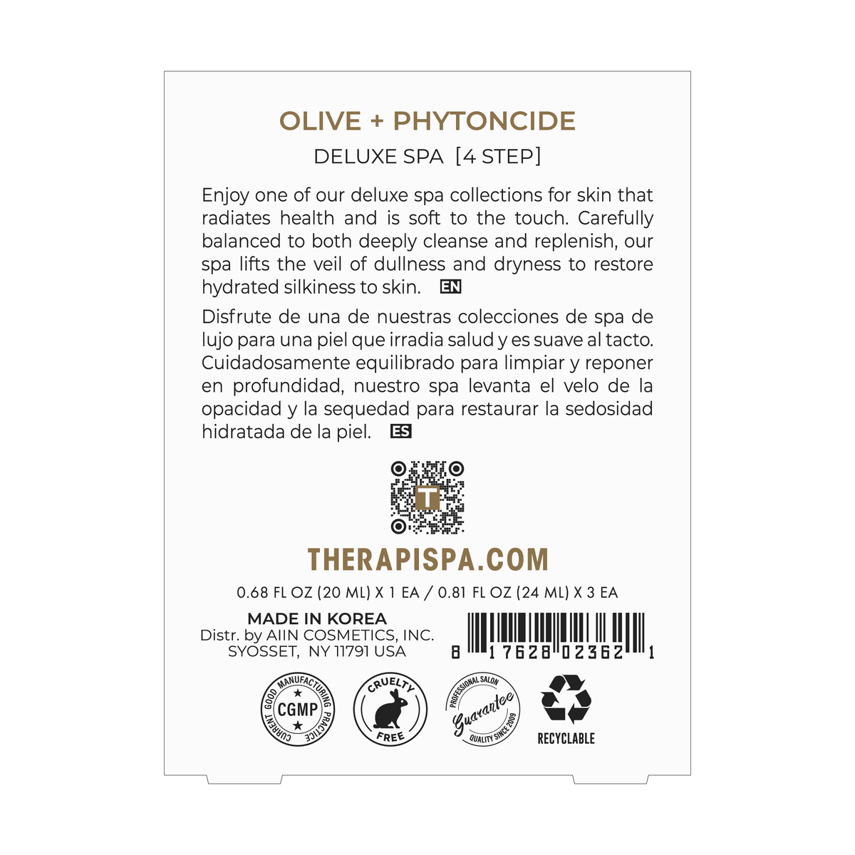 Deluxe Spa Kit / Olive + Phytoncide